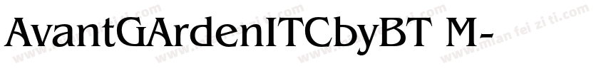 AvantGArdenITCbyBT M字体转换
